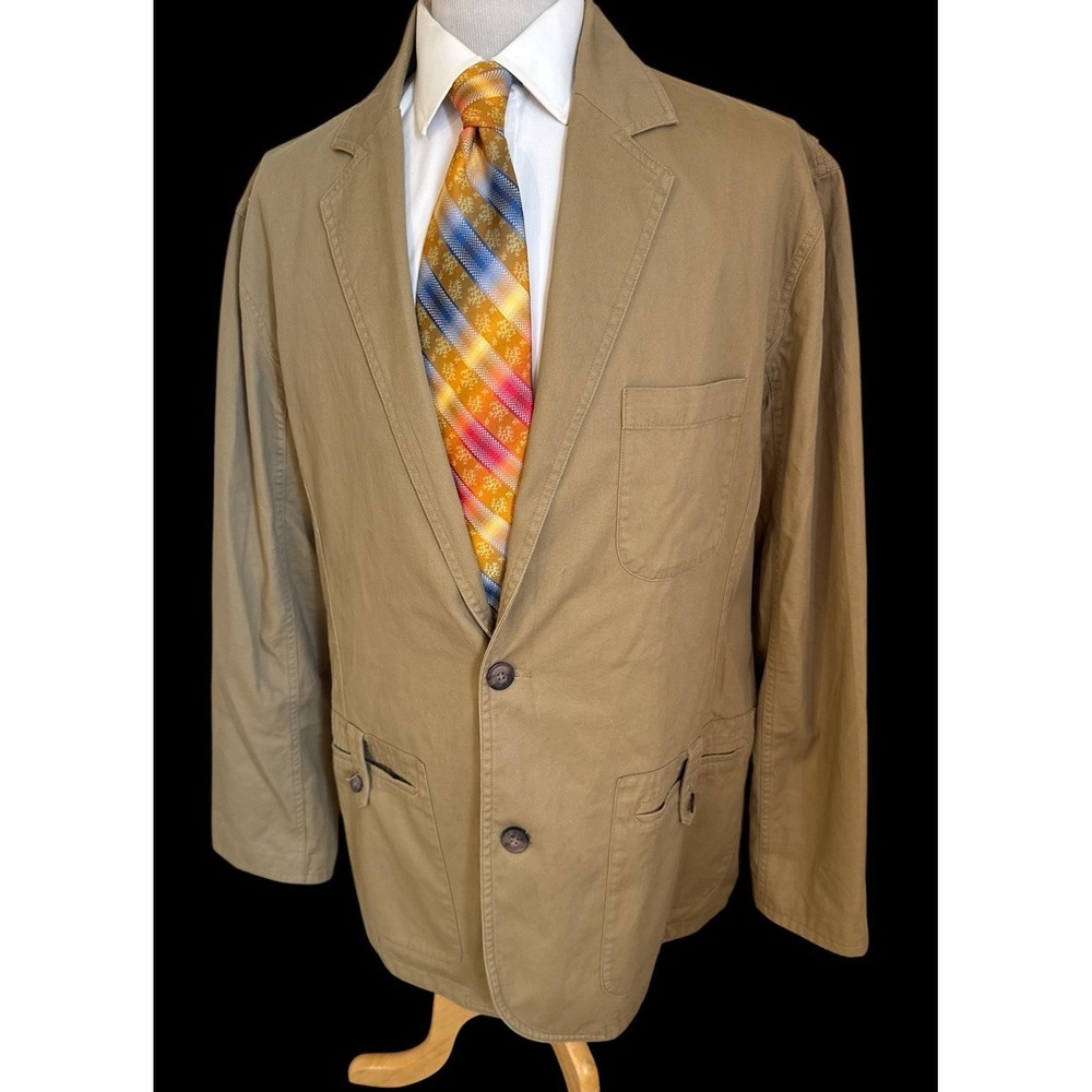 New Duluth Trading Canvas Fire Hose Presentation Jacket 2XLT Tall 52L Tan Canvas